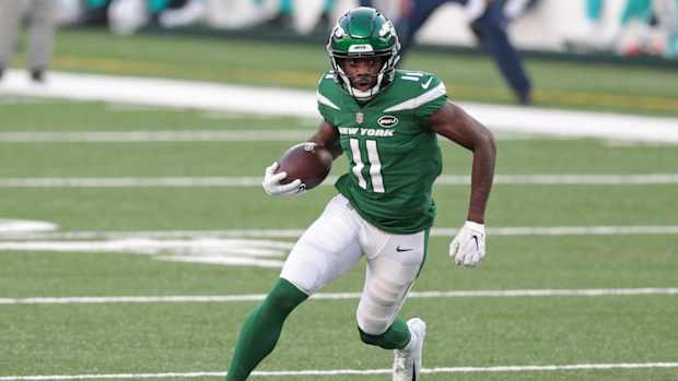 Jets wide receiver Denzel Mims